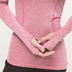Lululemon Swiftly Tech long sleeve crew SPARKLE pink sz 6